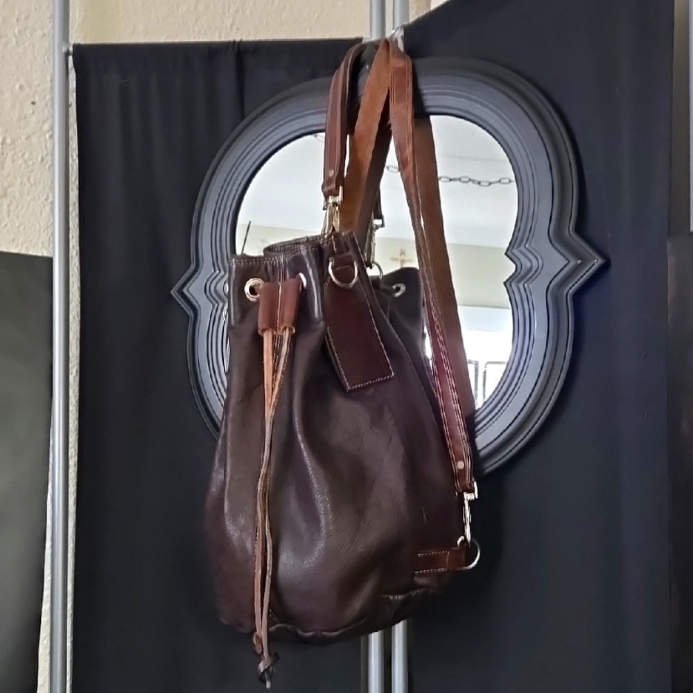 Brown Leather Men's Bag